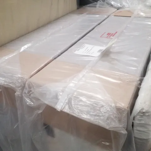 BAGGED 150CM KING DIVAN BASES WITH HEADBOARD - 0 DRAWERS - GREY (3 PARTS)