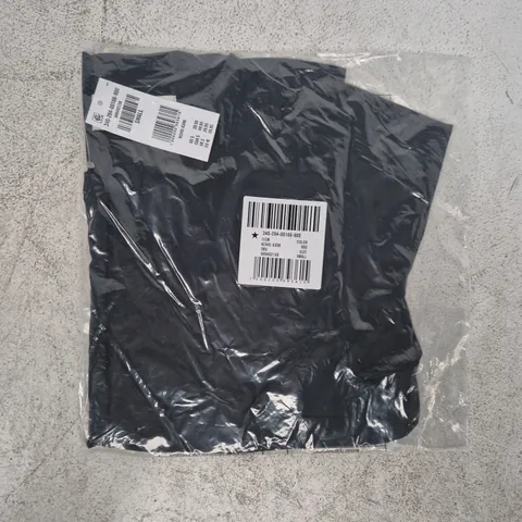 BAGGED HOLLISTER CIARA SHORT SLEEVE KEYHOLE HOOK AND EYE SHIRT IN BLACK SIZE SMALL