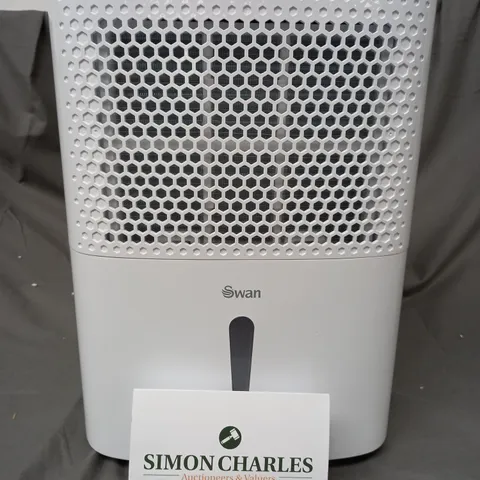 BOXED SWAN 10-LITRE DEHUMIDIFIER - WHITE/GREY