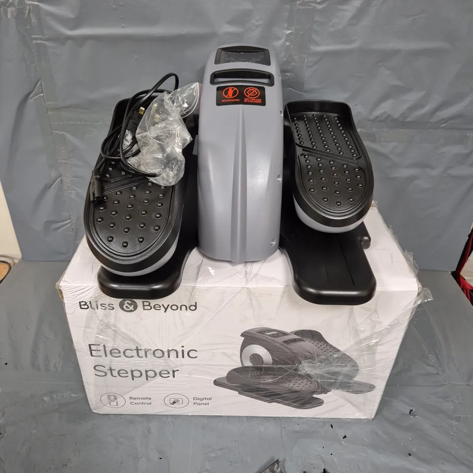 BOXED BLISS & BEYOND ELECTRONIC STEPPER IN GREY