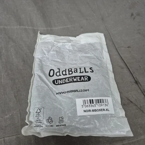 ODDBALLS UNDERWEAR – NOIR BOXER XL (BLACK)