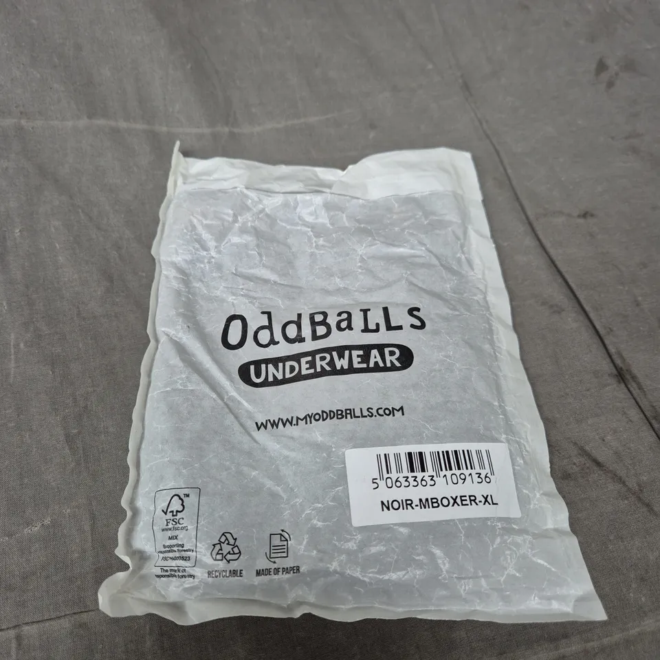 ODDBALLS UNDERWEAR – NOIR BOXER XL (BLACK)