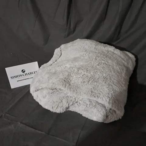 COZEE HOME TIPPED FLUFFY CARDIGAN IN TAUPE SIZE XL 