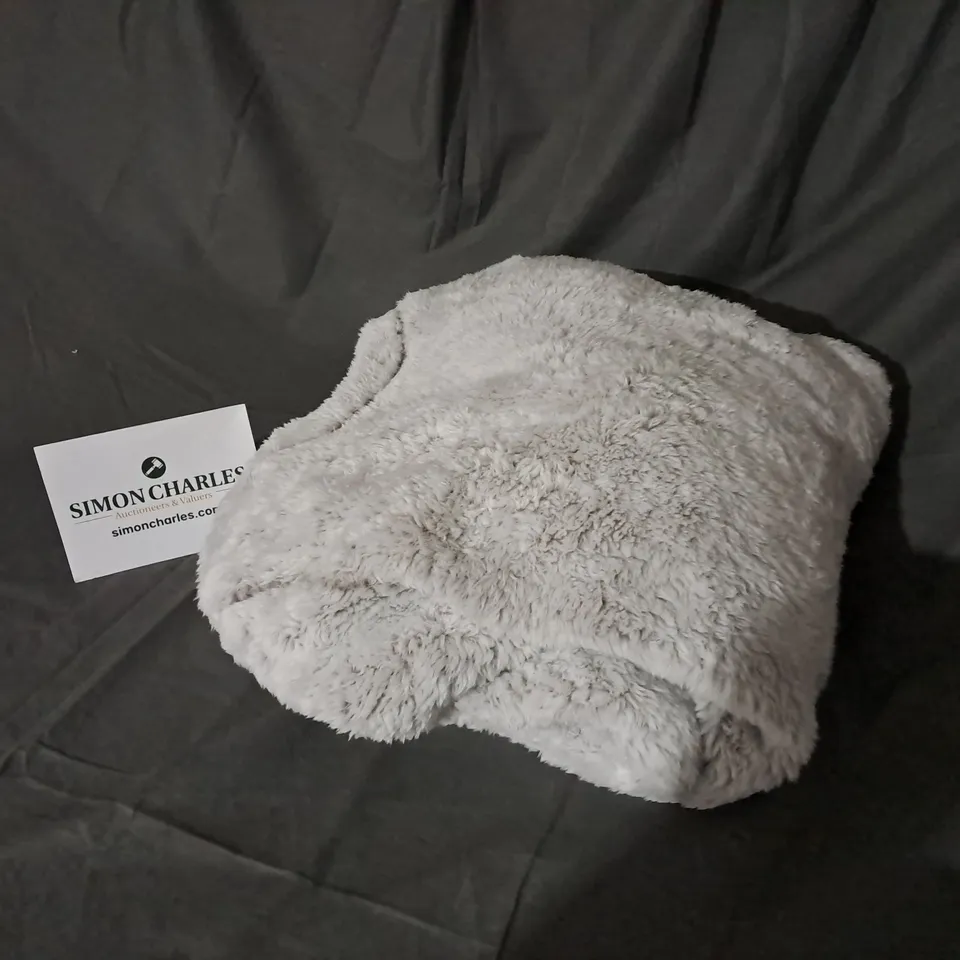 COZEE HOME TIPPED FLUFFY CARDIGAN IN TAUPE SIZE XL 