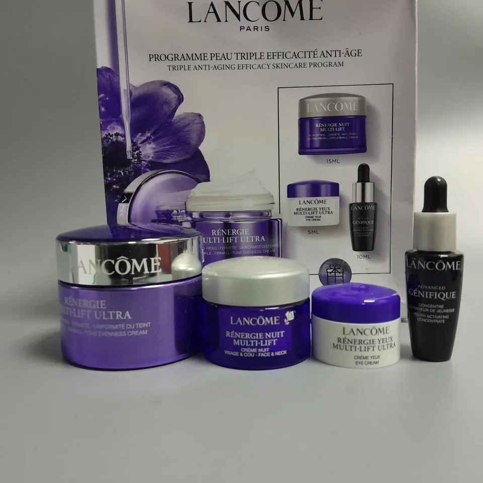 BOXED LANCOME TRIPLE ANTI-AGING EFFICACY SKINCARE PROGRAM 