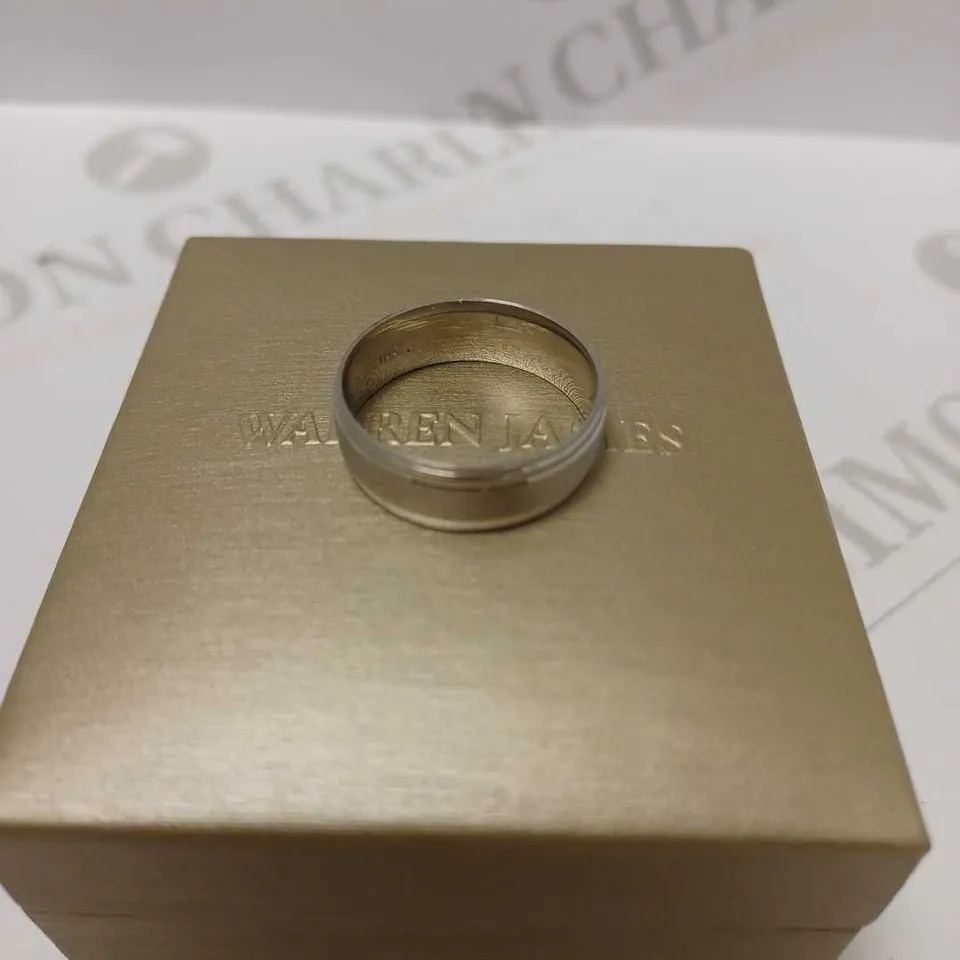 WARREN JAMES SILVER MEN'S BAND RING