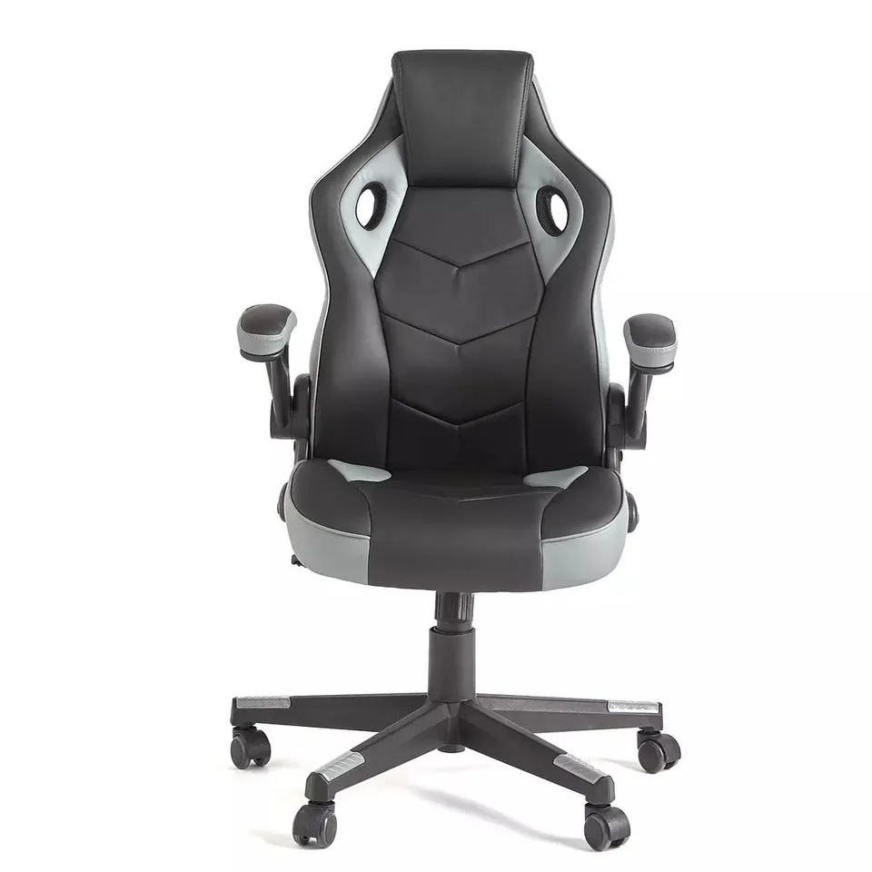 BOXED JESPOR GAMING CHAIR IN BLACK/GREY  RRP £139