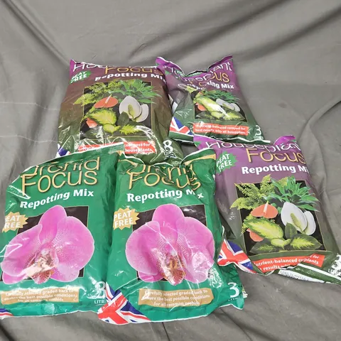 APPROXIMATELY 5 ASSORTED REPOTTING MIX - COLLECTION ONLY