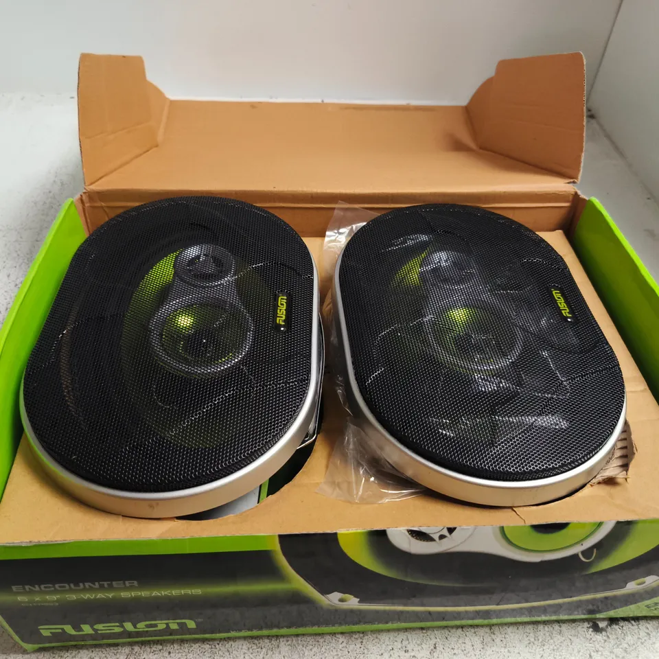 FUSION ENCOUNTER 6 X 9" 3 WAY SPEAKERS BOXED