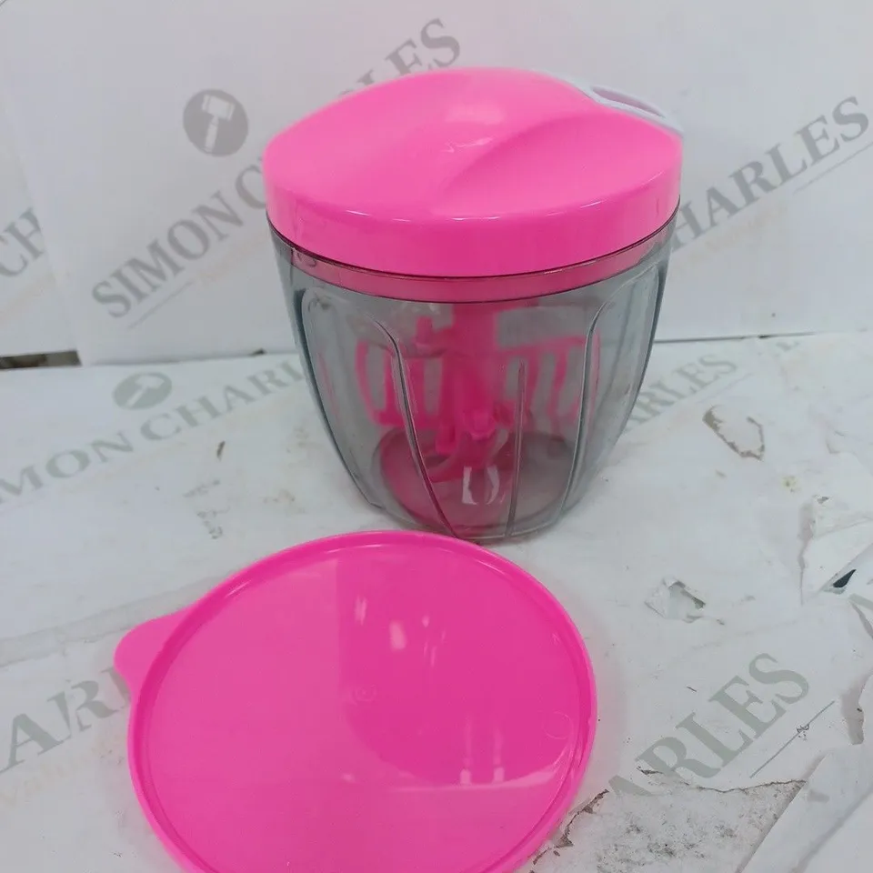 BOXED PIRANHA PULL AND CHOP JUMBO FOOD PROCESSOR - PINK