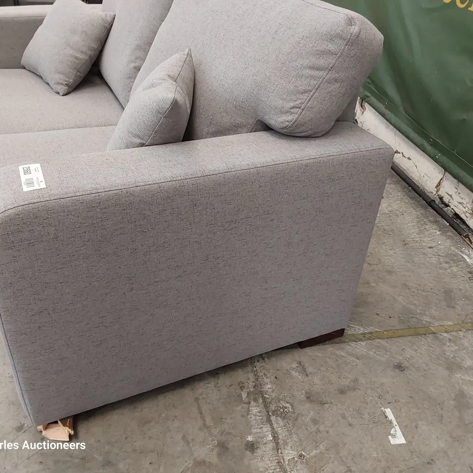 DESIGNER TWO SEATER SOFA GREY FABRIC 