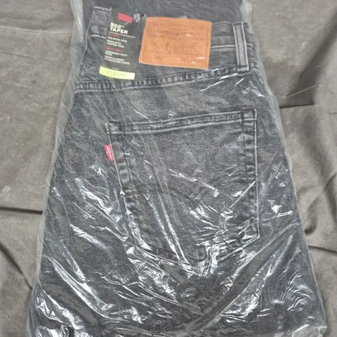 LEVI'S 502 TAPER STRETCH JEANS – MEN’S DENIM, UK 32 (W32 L32), DARK INDIGO