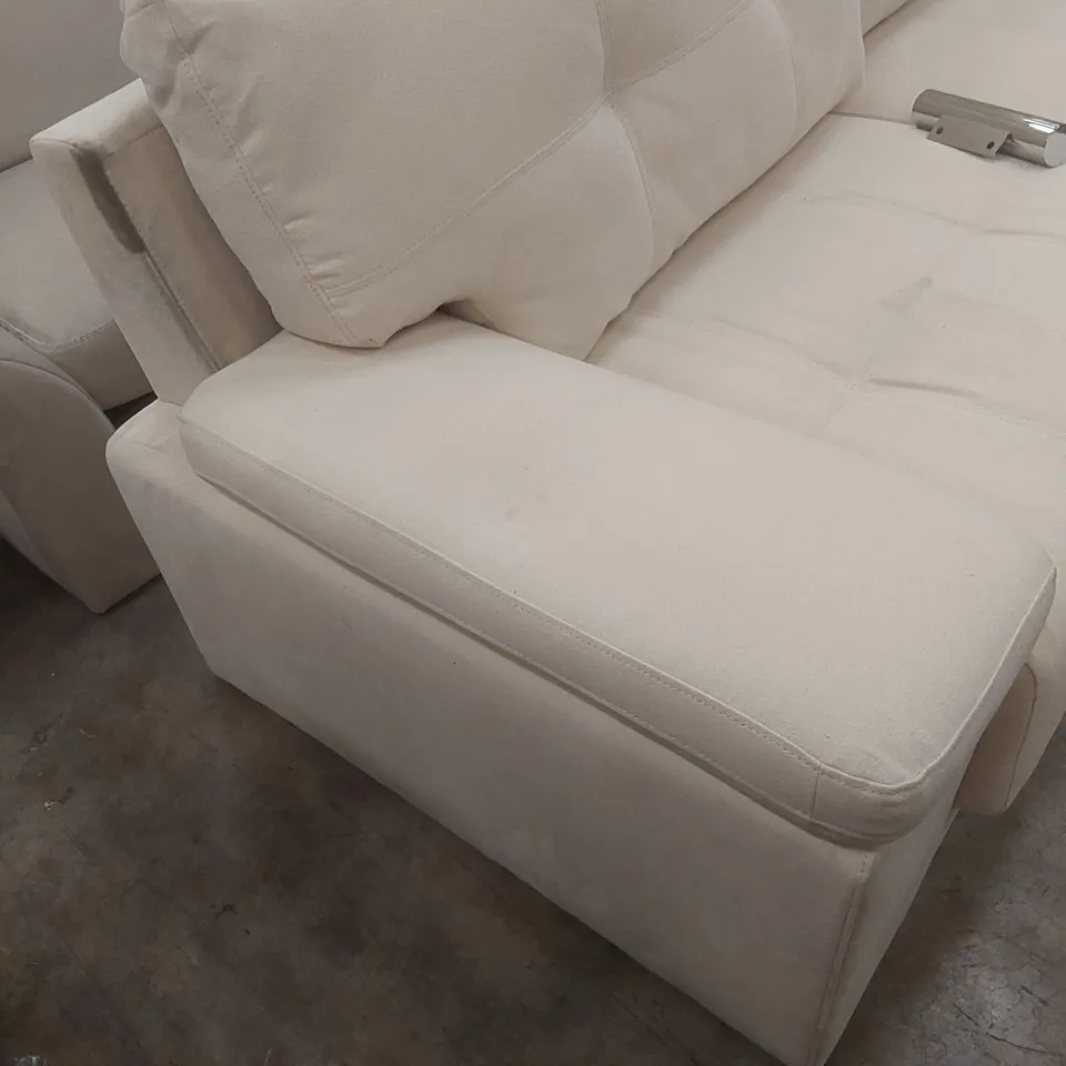 QUALITY DESIGNER 3-SEATER FABRIC UPHOLSTERED SOFA