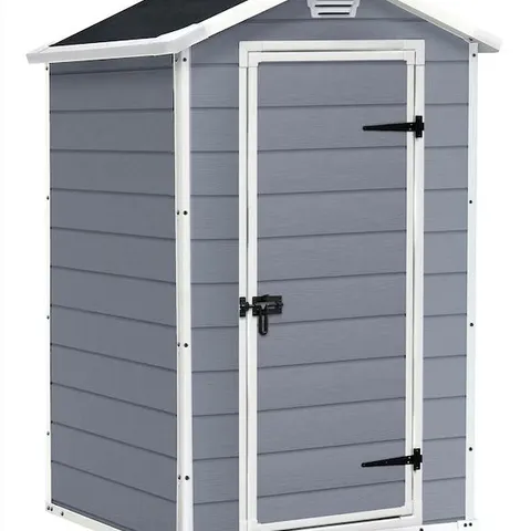 BOXED KETER MANOR 4X3 PLASTIC SHED