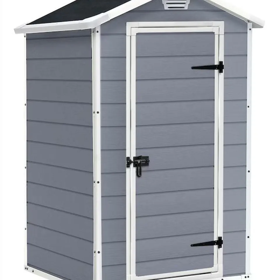 BOXED KETER MANOR 4X3 PLASTIC SHED
