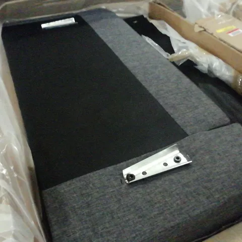 BOXED GREY FABRIC CORNER SECTION WITH STORAGE