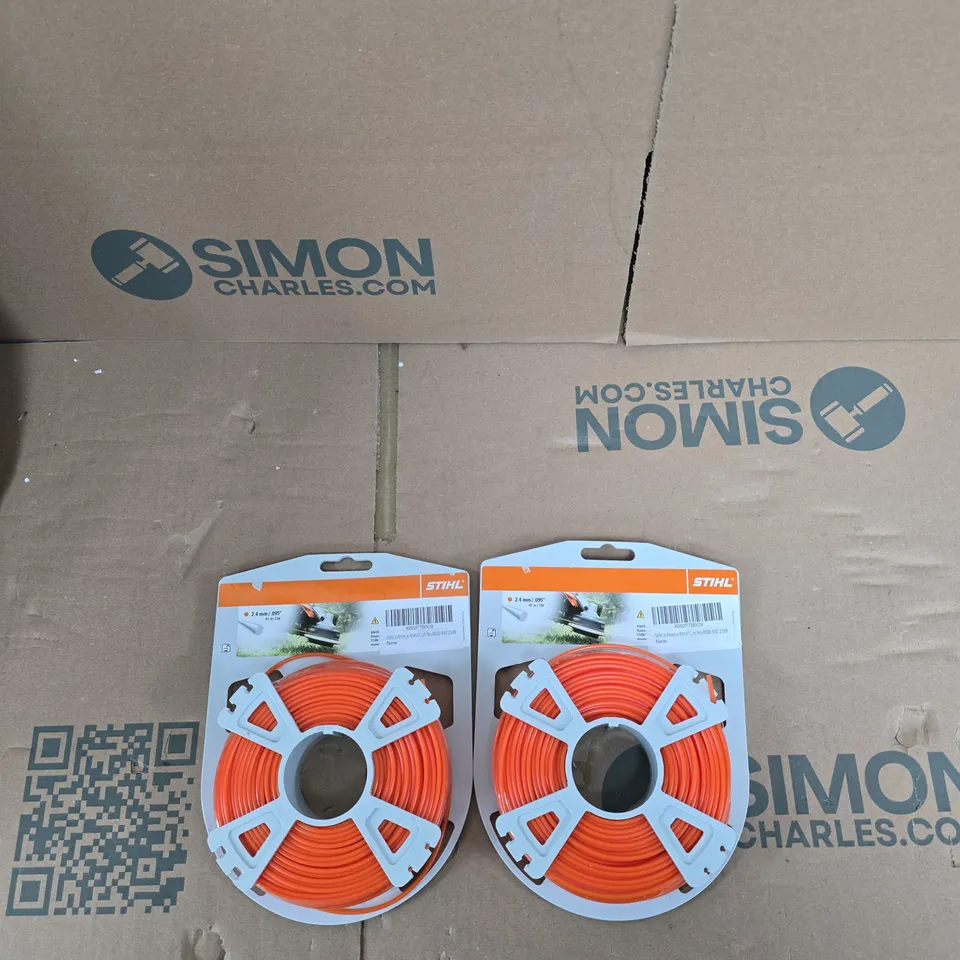 STIHL TRIMMER LINE – 2.4MM X 43M, ORANGE, 2 REELS