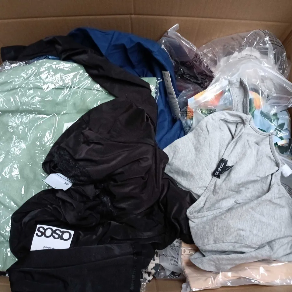 APPROXIMATELY 25 ASSORTED CLOTHING AND FASHION PRODUCTS IN VARIOUS STYLES AND SIZES - COLLECTION ONLY