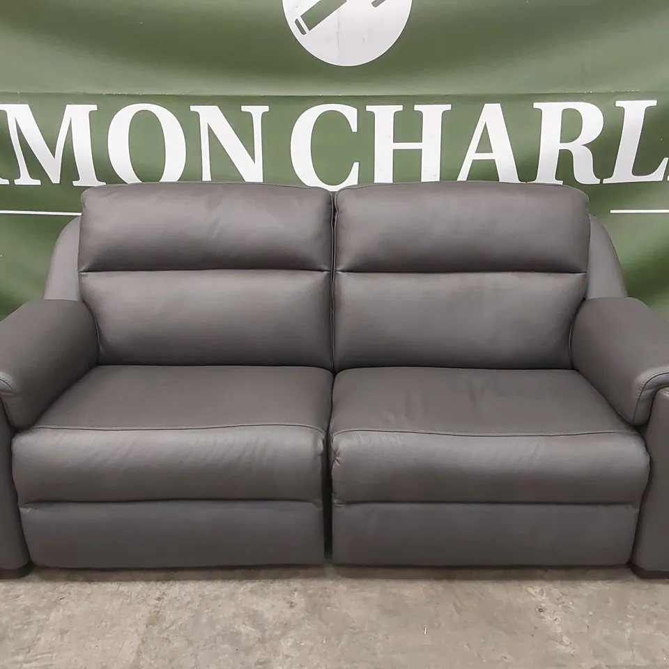 QUALITY DESIGNER ITALIAN MADE AVILA LEATHER 3 SEATER ELECTRIC RECLINER SOFA 