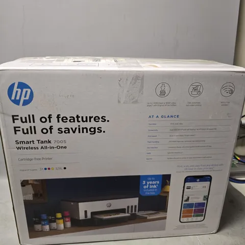 BOXED HP SMART TANK WIRELESS ALL IN ONE 7005