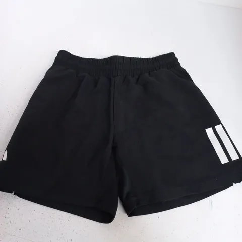 ADIDAS B CLUB 3STRIPE KIDS SHORTS IN BLACK - UK 11/12