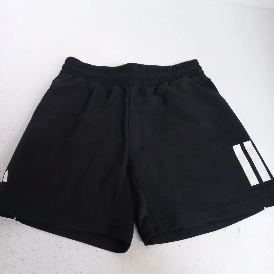 ADIDAS B CLUB 3STRIPE KIDS SHORTS IN BLACK - UK 11/12