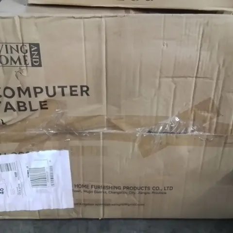 BOXED LIVING AND HOME COMPUTER TABLE 