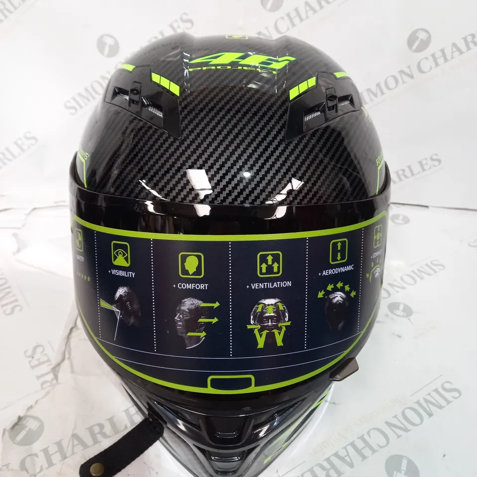 VALENTION ROSSI INSPIRED MOTORCYCLE HELMET 
