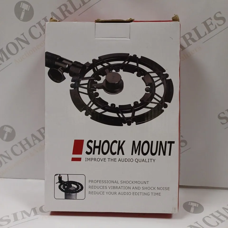 BOXED SHOCK MOUNT FOR MICROPHONE STAND