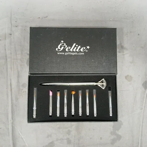 BOX OF APPROXIMATELY 30 GELITE NAIL BRUSH SETS