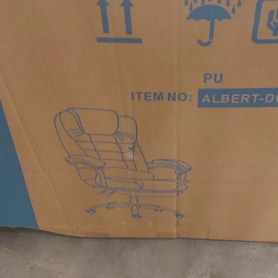 BOXED MASSAGE CHAIR IN DARK GREY (UNTESTED)