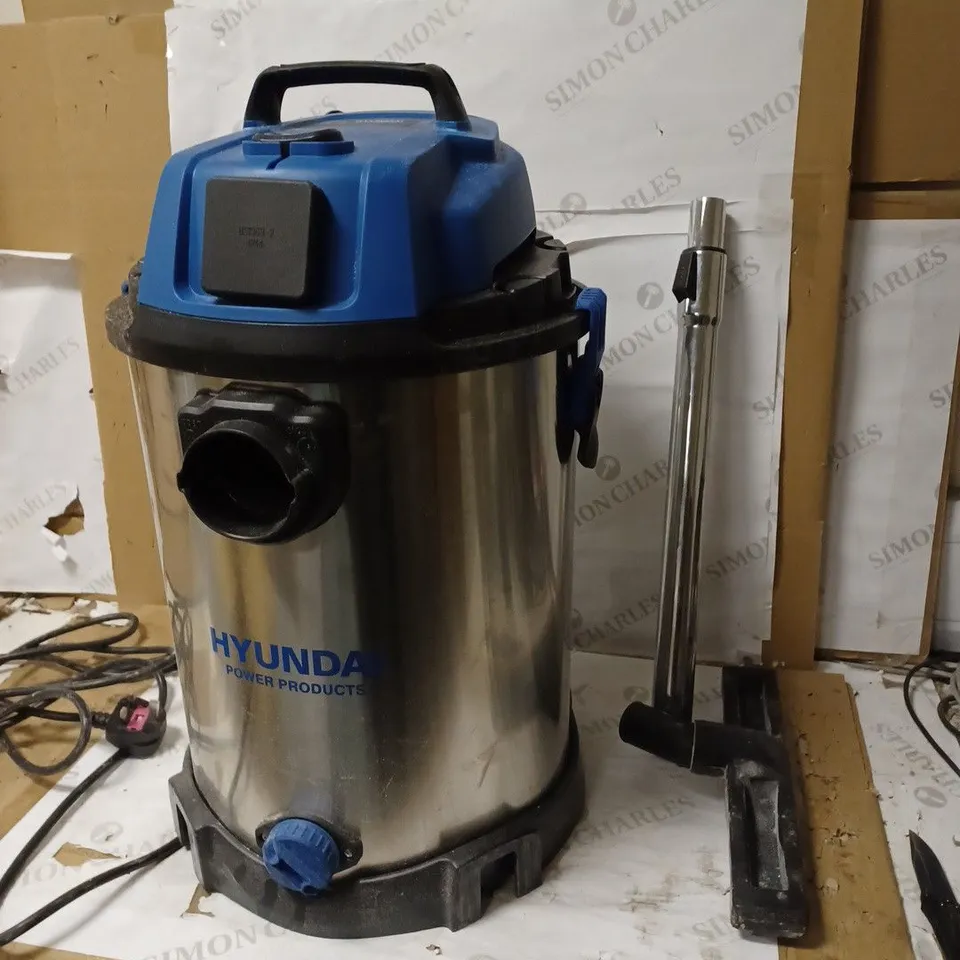 HYUNDAI WET AND DRY VACUUM CLEANER 30L 1400W INDUSTRIAL VACUUM CLEANER