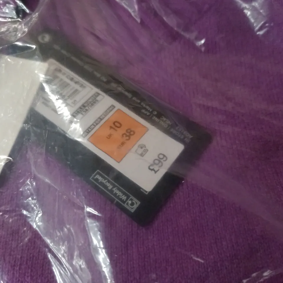 AUTOGRAPH PURPLE PURE CASHMERE JUMPER - UK 10