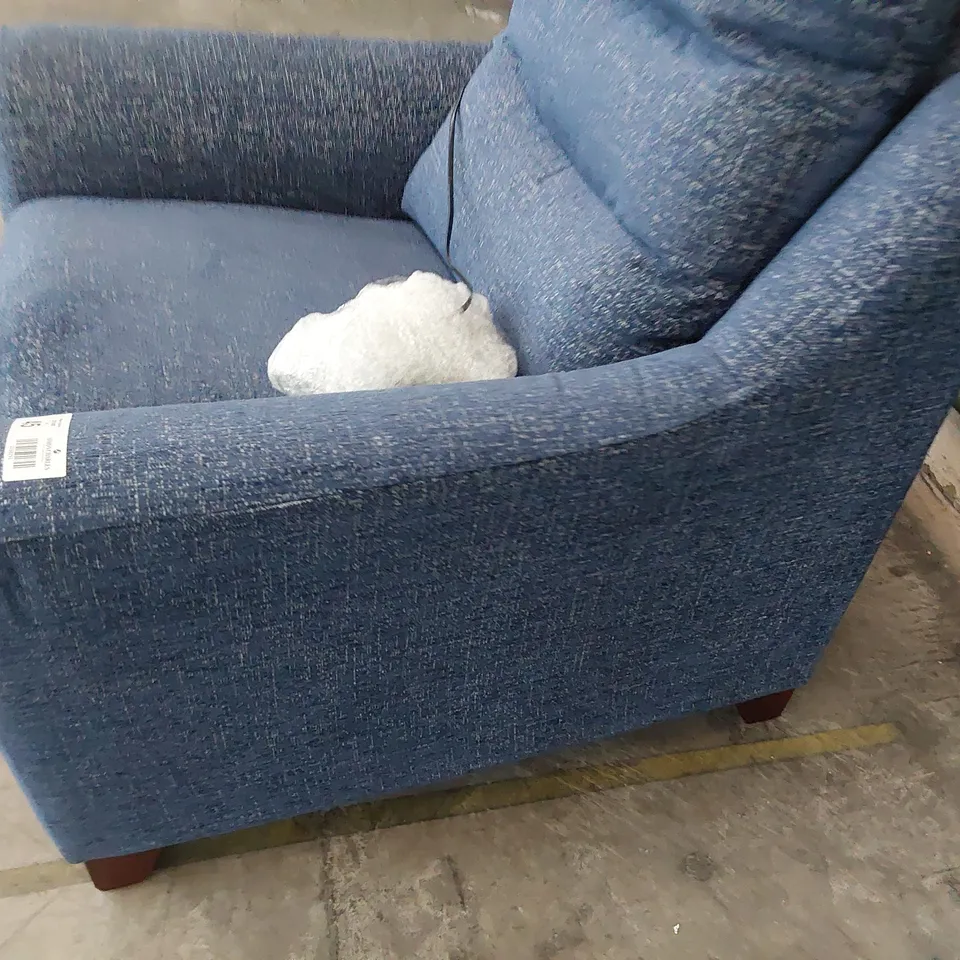 QUALITY BRITISH DESIGNER G PLAN TATE POWER RECLINING EAST CHAIR MONSOON MIDNIGHT FABRIC 