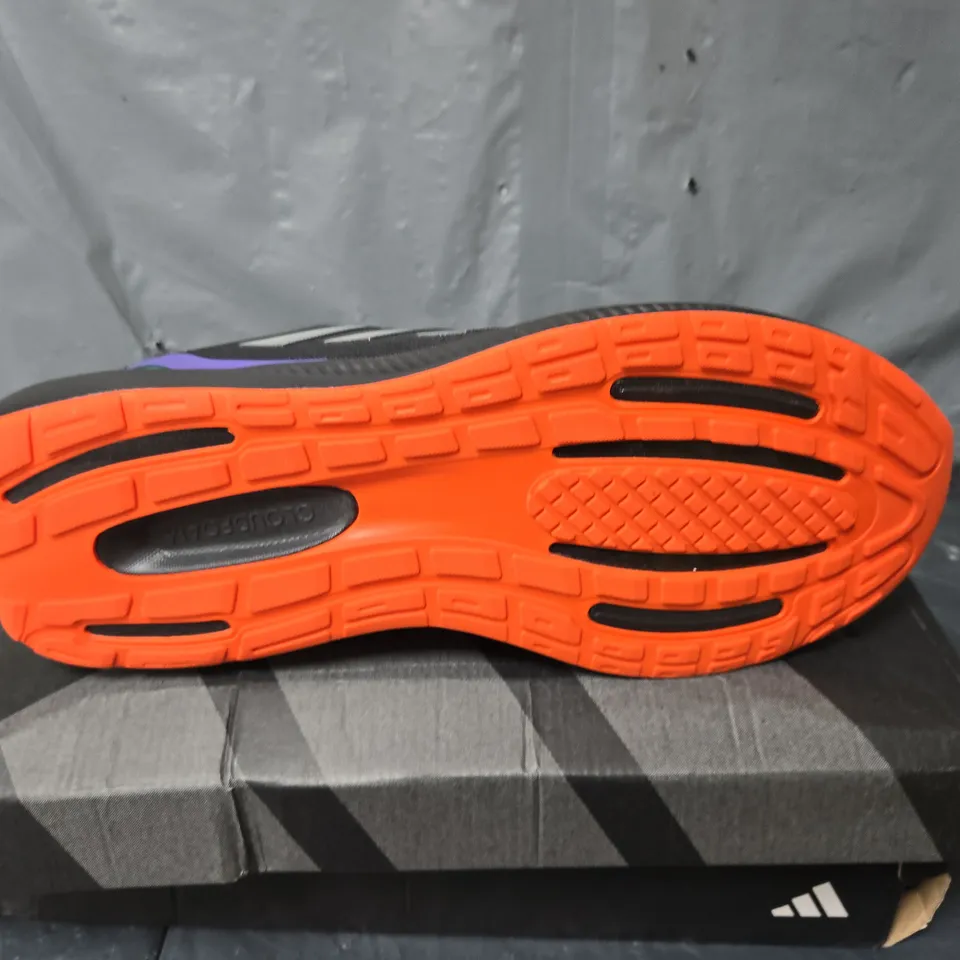 BOXED PAIR OF ADIDAS RUNFALCON 3.0 TRAINERS IN BACK MULTI - UK 11.5