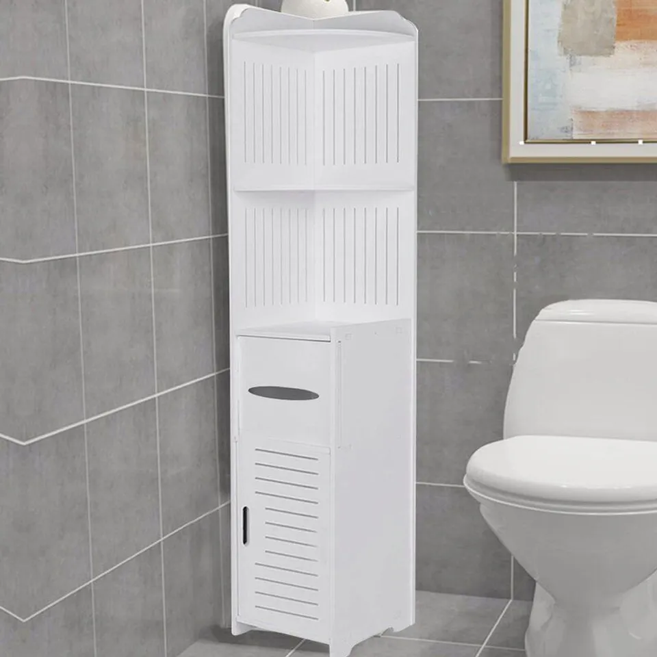 BOXED NACCARATO 25CM X 120CM CORNER FREE STANDING CABINET
