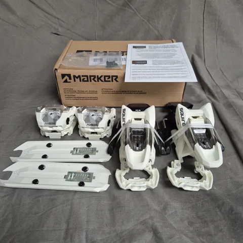 BOXED MARKER SQUIRE 11 90MM SKI BINDINGS IN WHITE