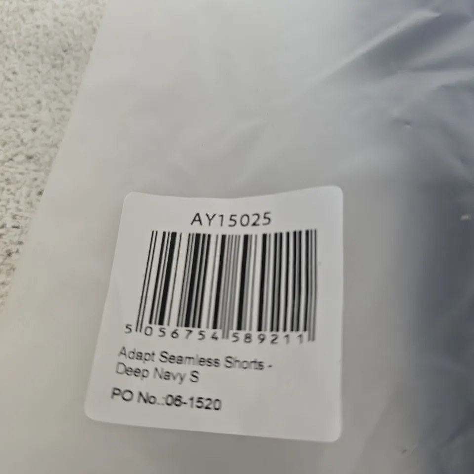 BAGGED AYBL ADAPT SEAMLESS SHORTS – DEEP NAVY, UK SIZE S