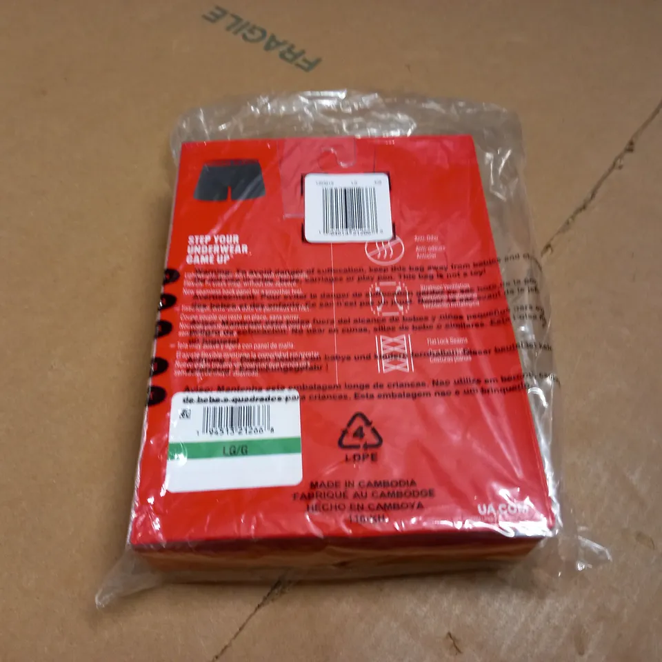 BOXED 2-PACK OF UNDER ARMOUR BOXER BRIEFS - L