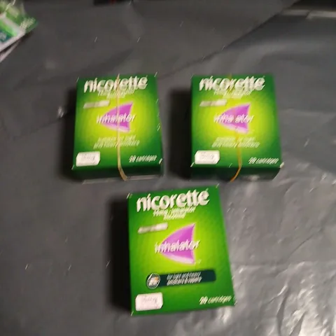 NICORETTE INHALER CARTRIDGES – 20 PER BOX, SET OF 3 BOXES 