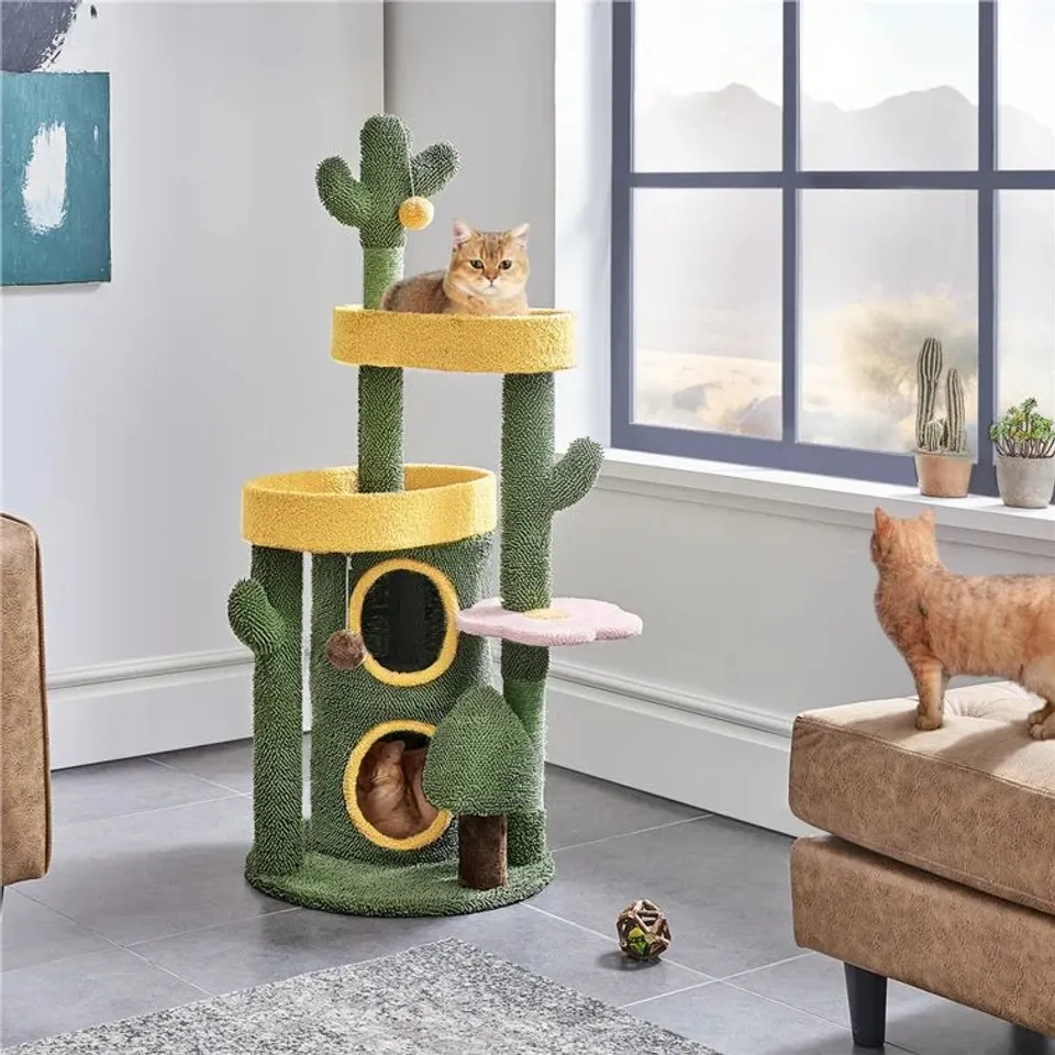 BOXED 123CM H OASIS-THEMED CAT TREE (1 BOX)