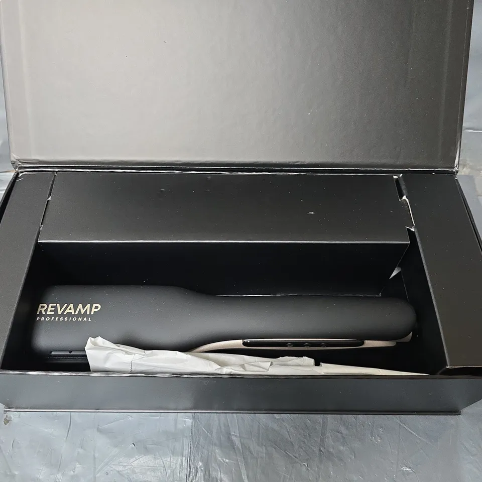 BOXED REVAMP ENIGMA ION RADIANCE CERAMIC STRIGHTENER 