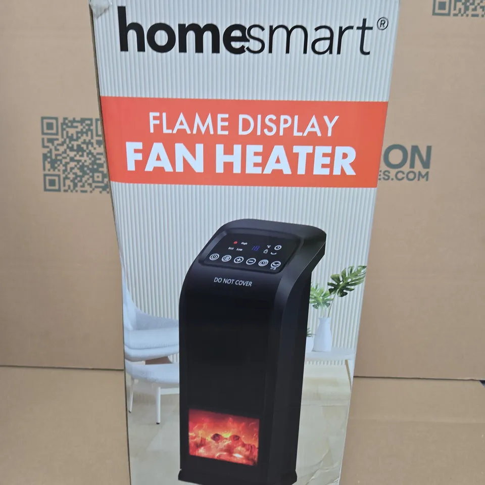 HOMESMART FLAME DISPLAY FAN HEATER – BOXED