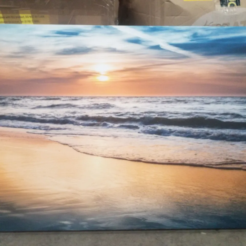 BEACH SUNSET - WRAPPED CANVAS PRINT