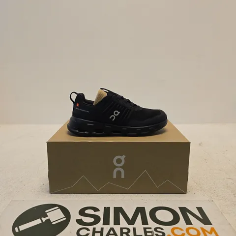 ON RUNNING CLOUDSWIFT KIDS BLACK TRAINERS – US 1 (UK CHILDREN'S 13.5)