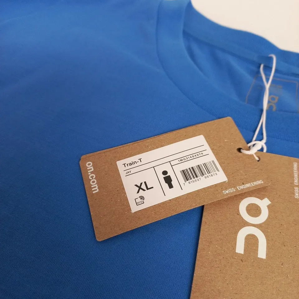 ON CLOUD TRAIN-T T-SHIRT, BLUE, UK XL