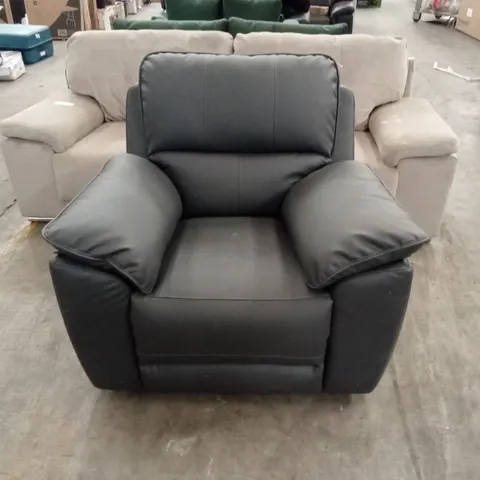 SEVILLE RECLINER ARMCHAIR, GREY PREMIUM FAUX LEATHER