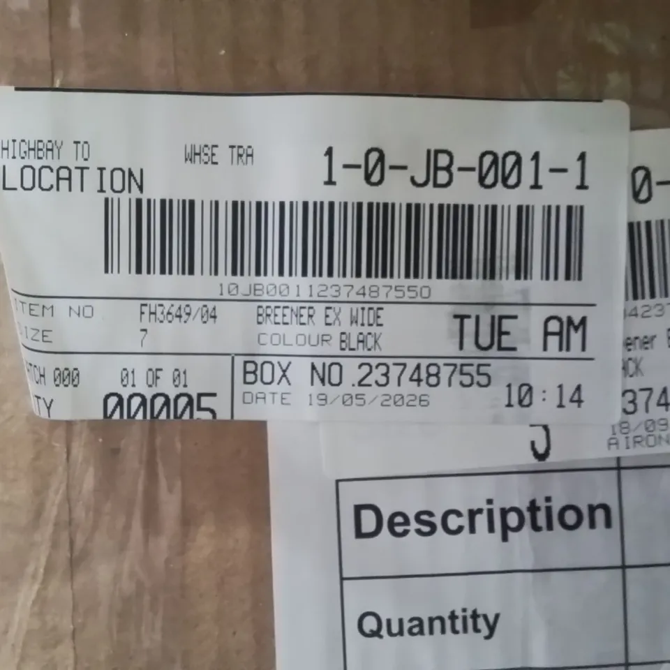 BOXED BRAND NEW APPROXIMATELY 5 SIMPLY BE BREENER WIDE SHOES BLACK SIZE 7