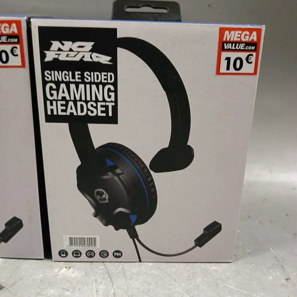 LOT OF 3 SEALED NO FEAR SINGLE SIDED GAMING HEADSETS