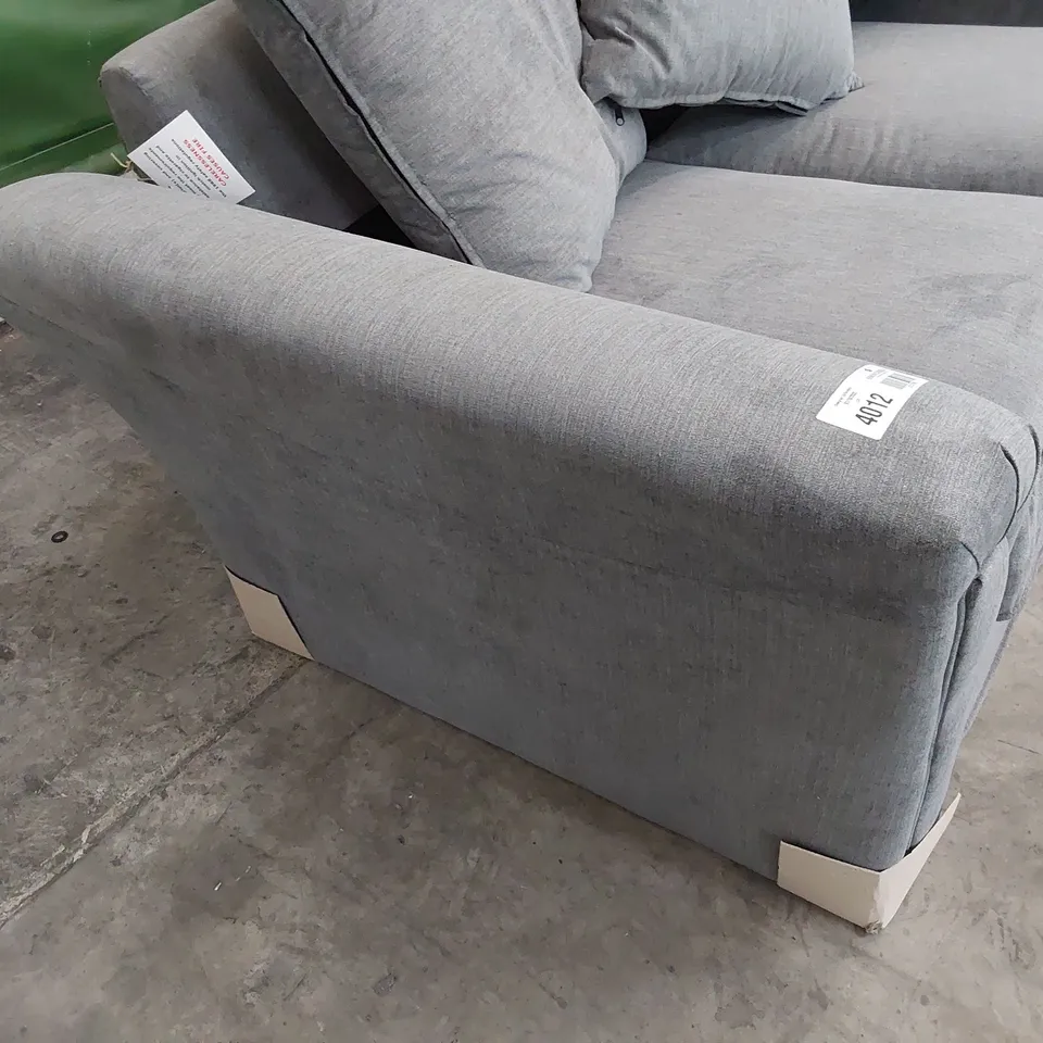 DESIGNER TWO SEATER SOFA GREY FABRIC